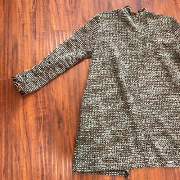 Zara Boucle Open Front Jacket Sz Medium - Picture 8 of 10